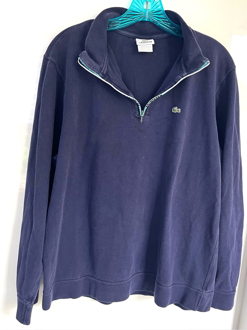 Lacoste Navy Blue Men's Cotton Pullover